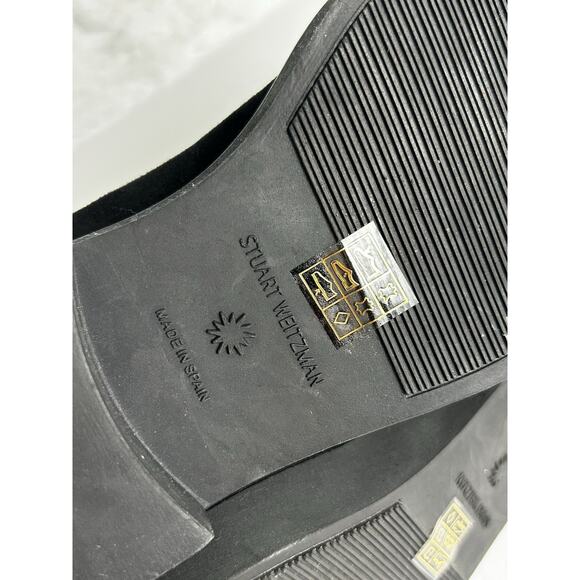 STUART WEITZMAN Henley Suede Bootie Chelsea Black Size 7 NEW - Picture 9 of 10